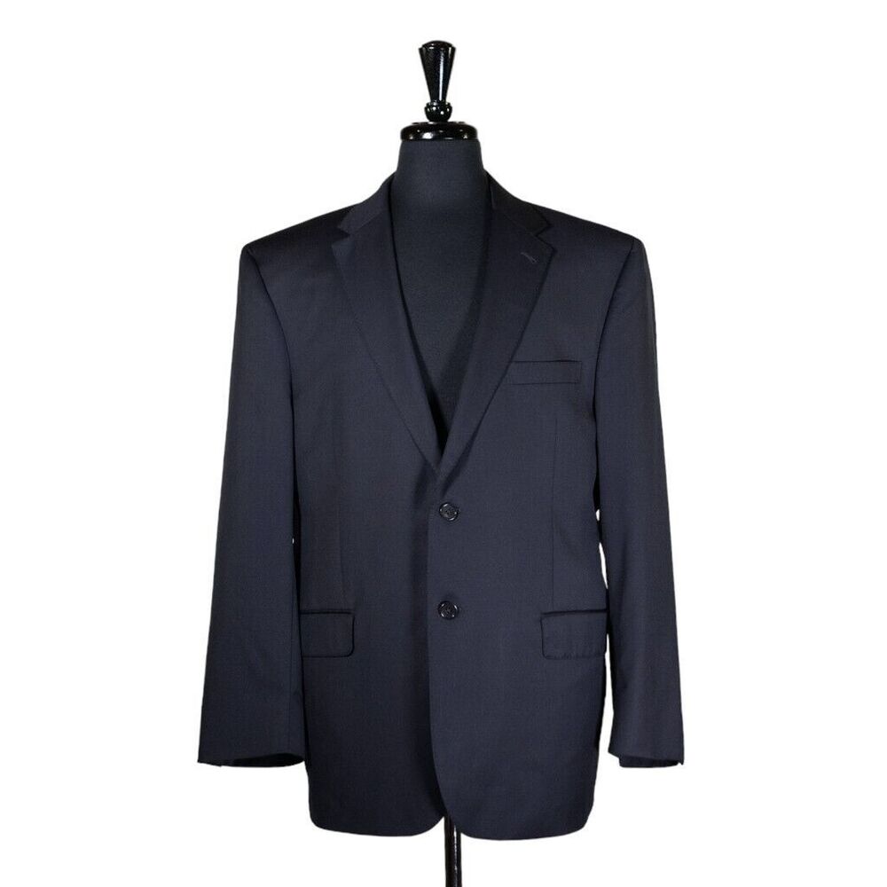 Jos. A. Bank Mens Blazer Blue Italian Wool Super 150s Centocinquanta Jacket 42R